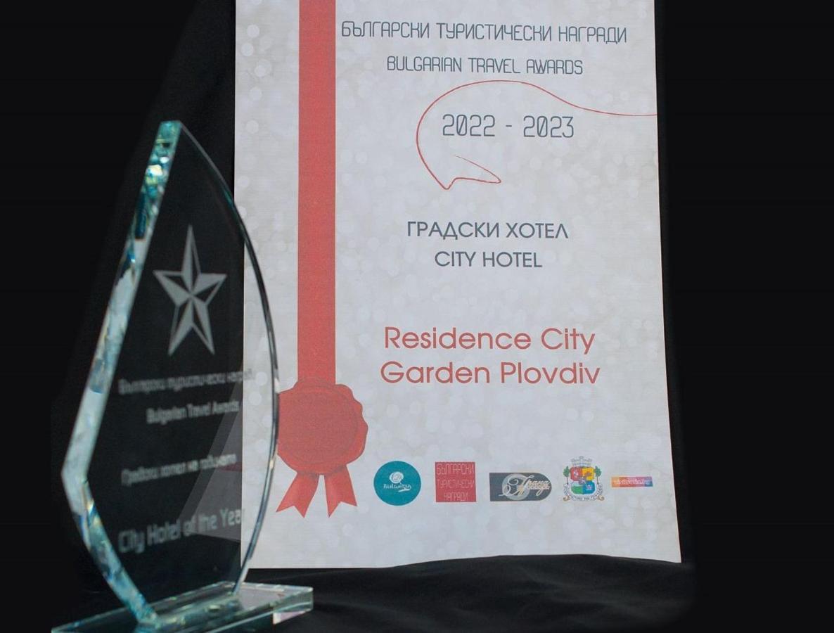 Residence City Garden - Certificate Of Excellence Top 10 Best Five-Stars City Hotels For 2024 Awarded By Htif Plovdiv Exterior foto